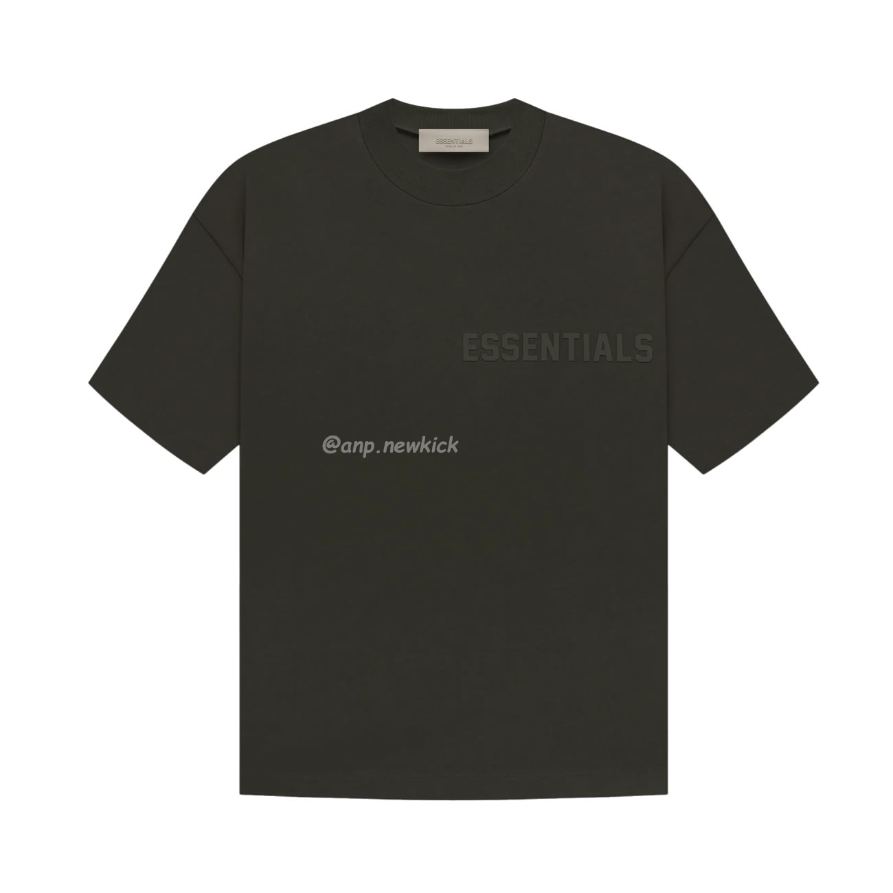 Fear Of God Essentials Fog Logo Letter Short Sleeve T Shirt Plum Purple (14) - newkick.cc